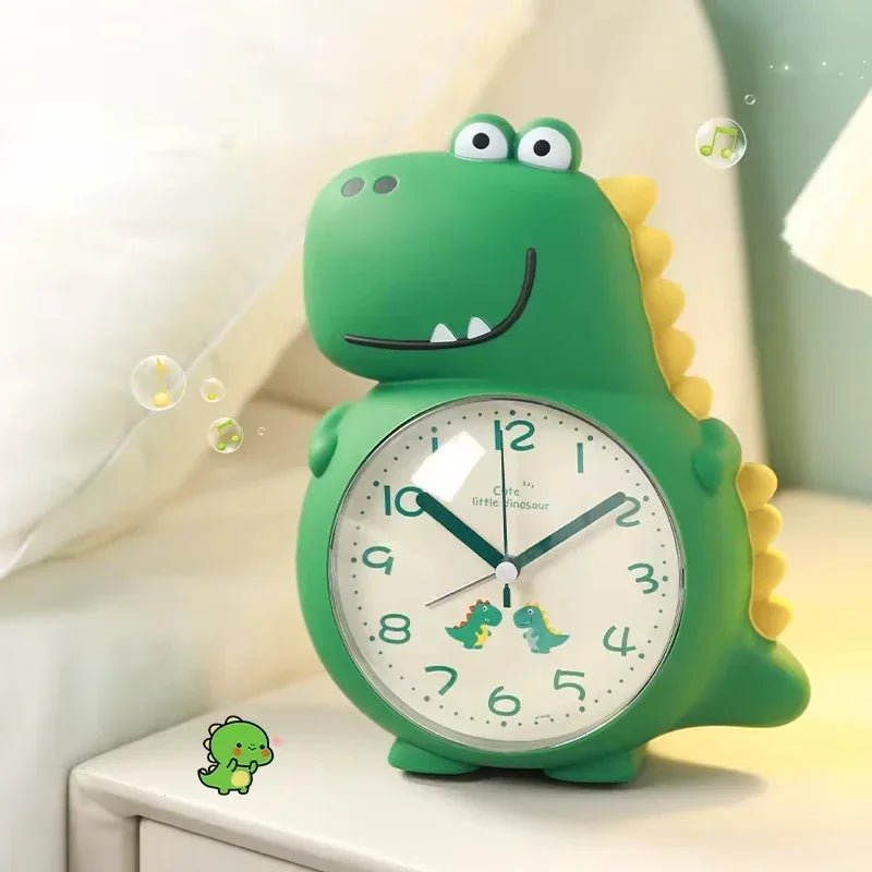 Dinosaur vekkerklokke for barn med justerbart vekkelys; en flott alarmklokke som hjelper med søvn og oppvåkning.