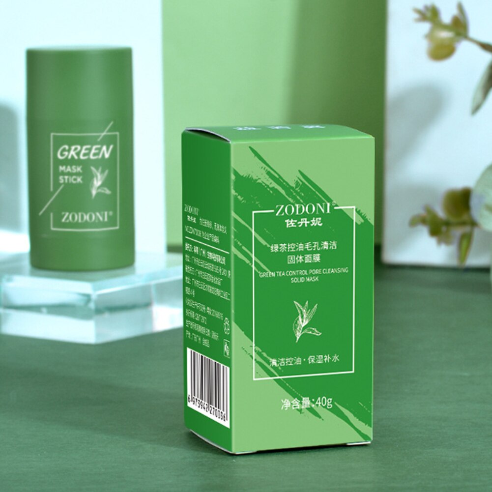 Grüntee Maske als Stick, ideal zur Entfernung von Mitessern und für reine Poren