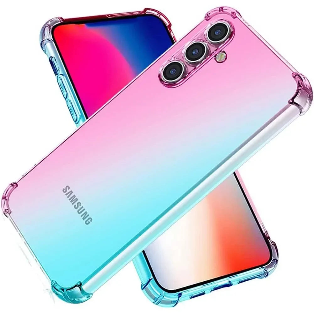 Trendy gradient Samsung S25 deksel. Mobilcover med unik fargeovergang og stilfull beskyttelse.