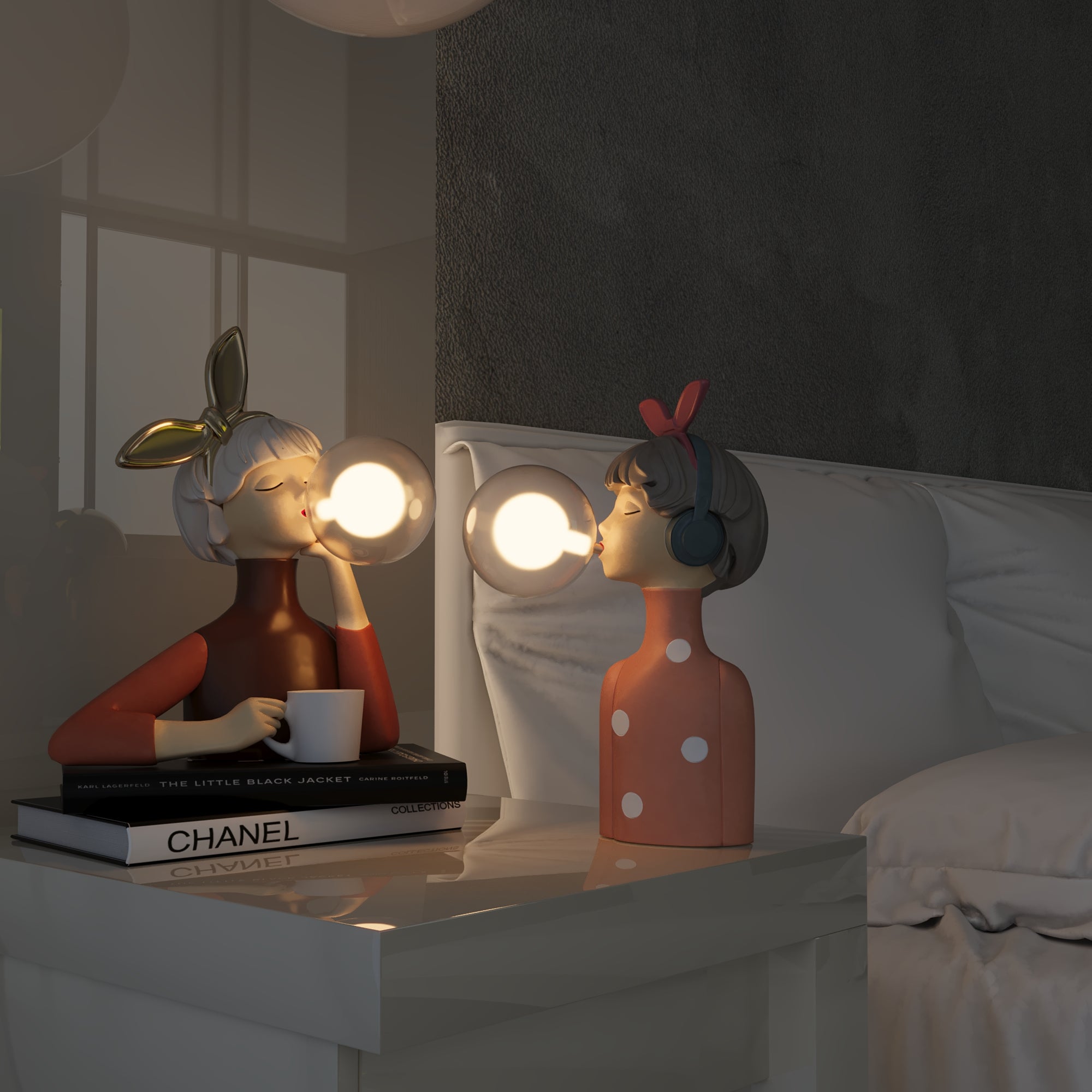 Moderne lampe med unikt design, perfekt for å forbedre interiøret i ethvert rom.