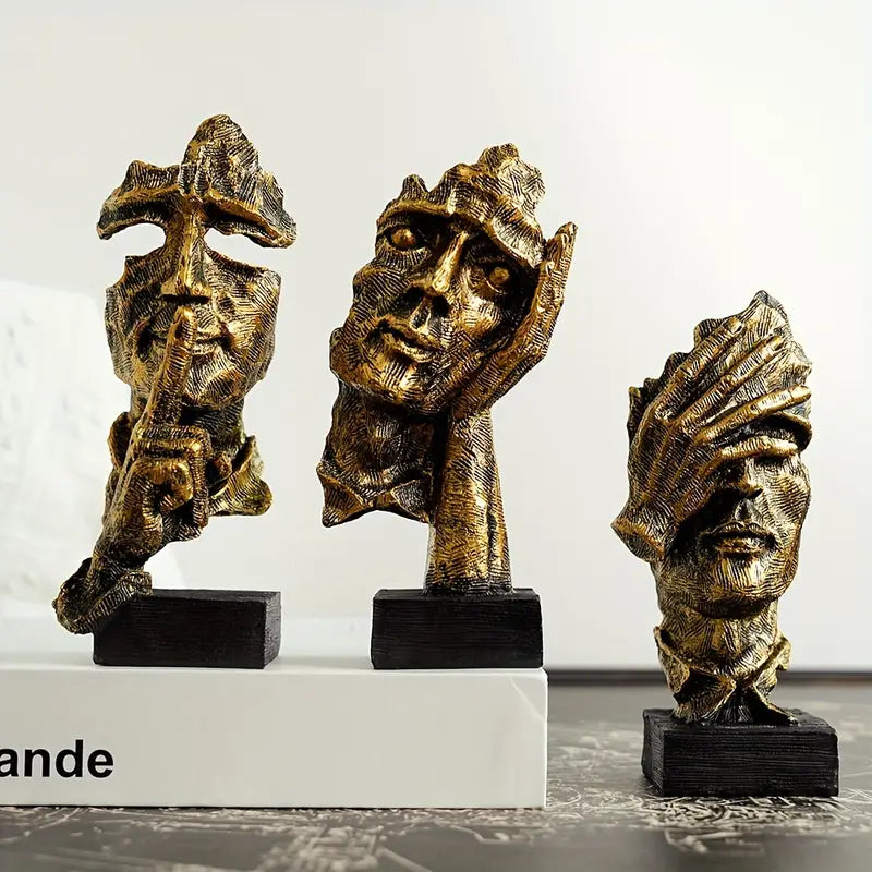 Moderne håndlaget kunstobjekt. Unik figur som interiørdesign skulptur og hjemmedekorasjon.