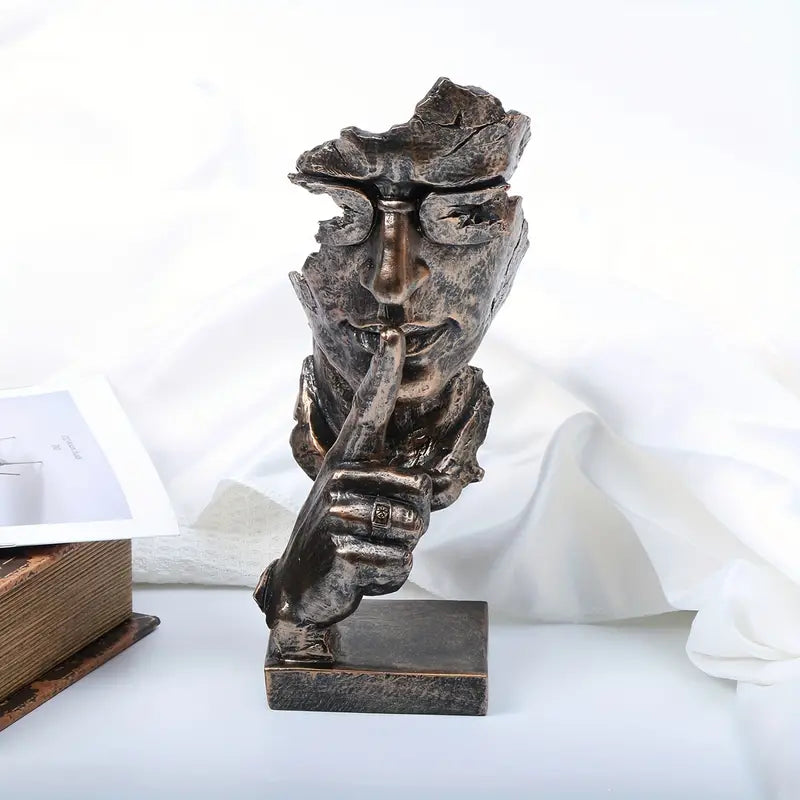 Abstrakt håndlaget figur, unik skulptur for å forbedre ethvert interiørdesign. Stilig dekorasjon.
