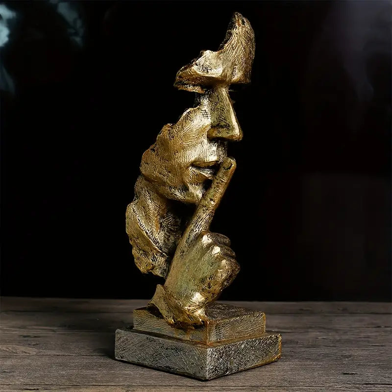 Håndlaget kunstnerisk skulptur, en unik figur som moderne interiørdekorasjon. Gaveide.