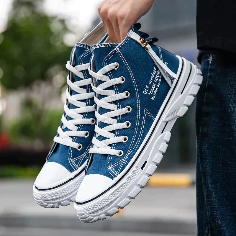 Motebevisste herresneakers, høye og stilige. Perfekte fritidssko som komplementerer enhver urban stil.