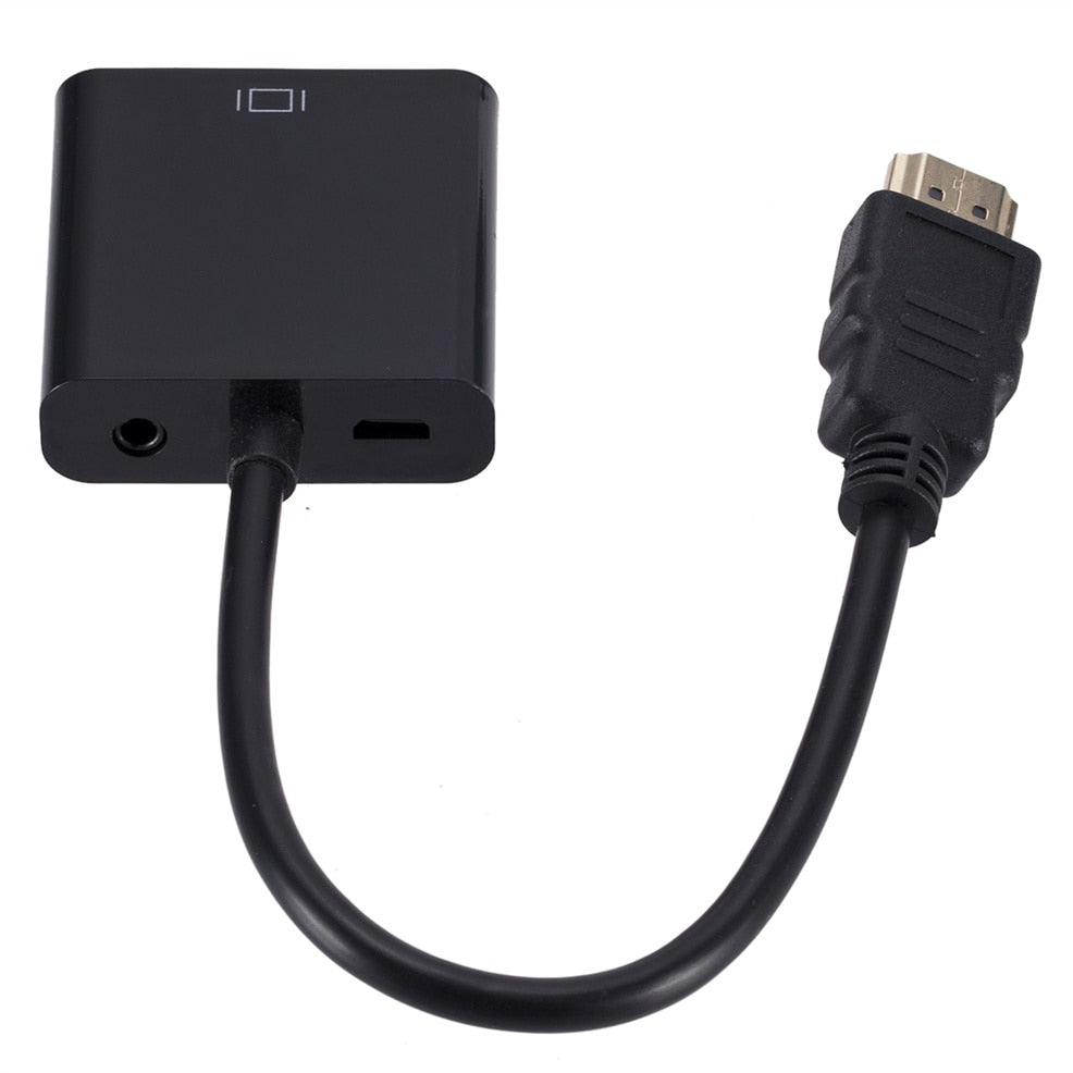 Tilkoblingsadapter for video: HDMI til VGA, perfekt for å speile eller utvide skjermen din til en projektor.