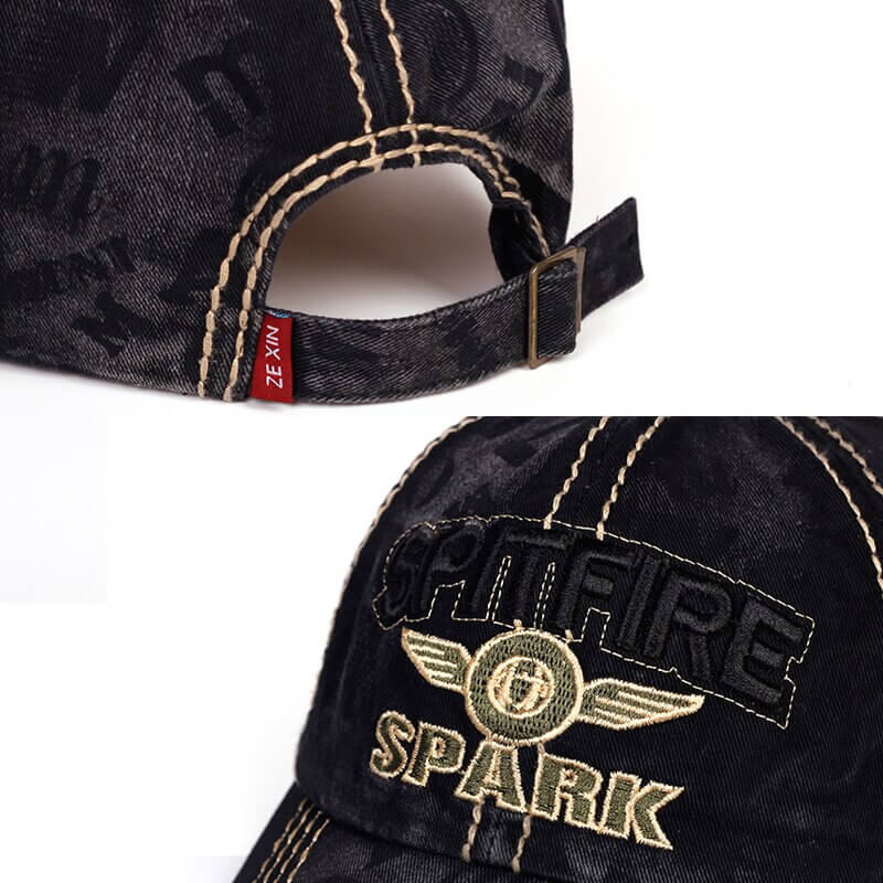 Mann iført en moderne herre baseballcaps, ideell for solbeskyttelse og en avslappet stil.
