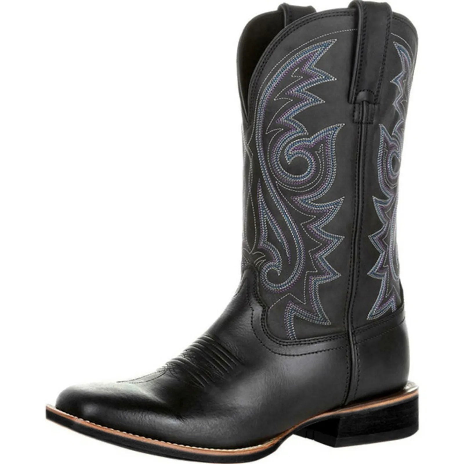 Topputsikt av komfortable herre slip-on retro støvletter, enkle å ta på for hverdag og fritid.
