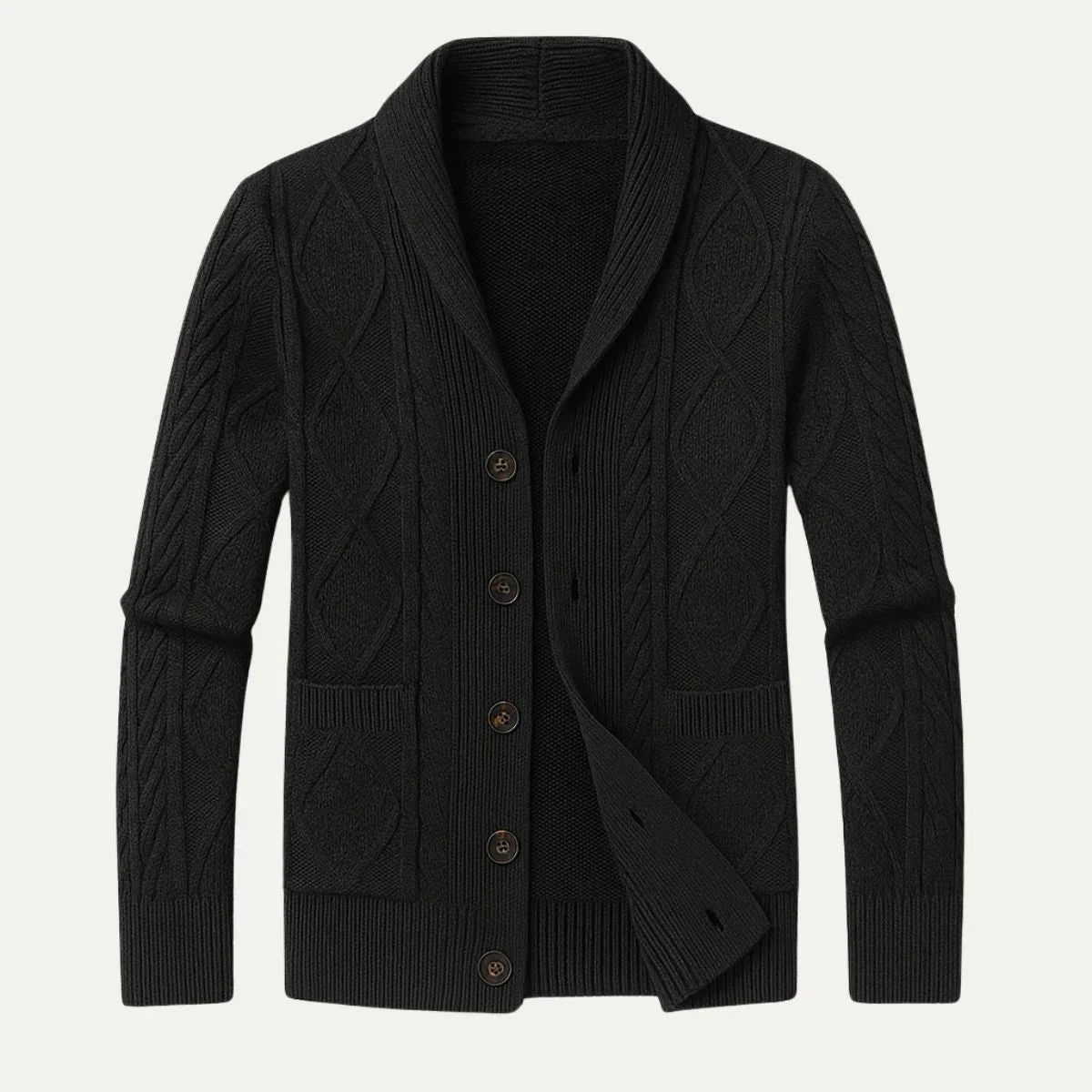 Allsidig herre cardigan med avslappet passform, perfekt for både stil og komfort i hverdagen.