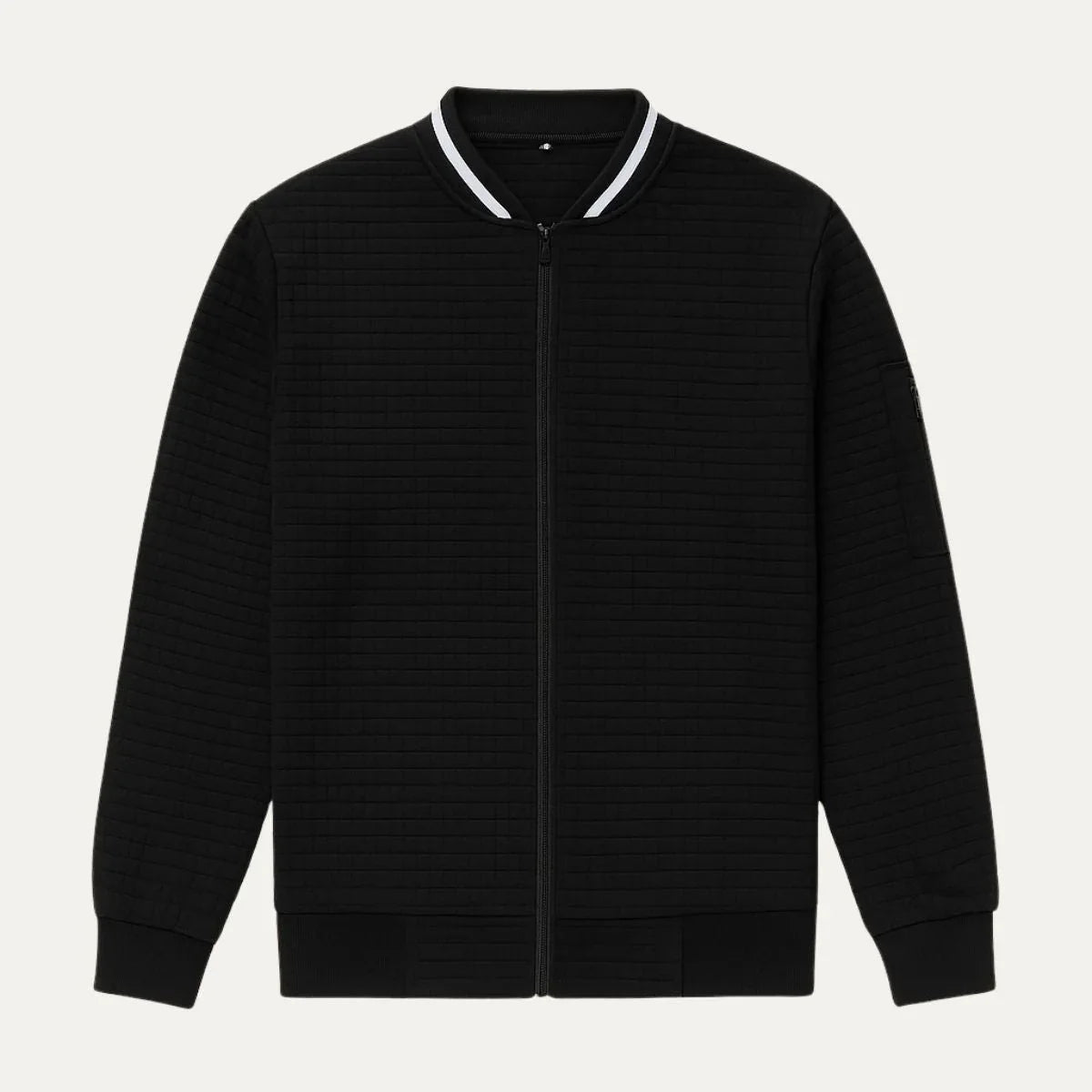 Herre glidelåsjakke, svart. Tidløs design for et moderne og klassisk look.