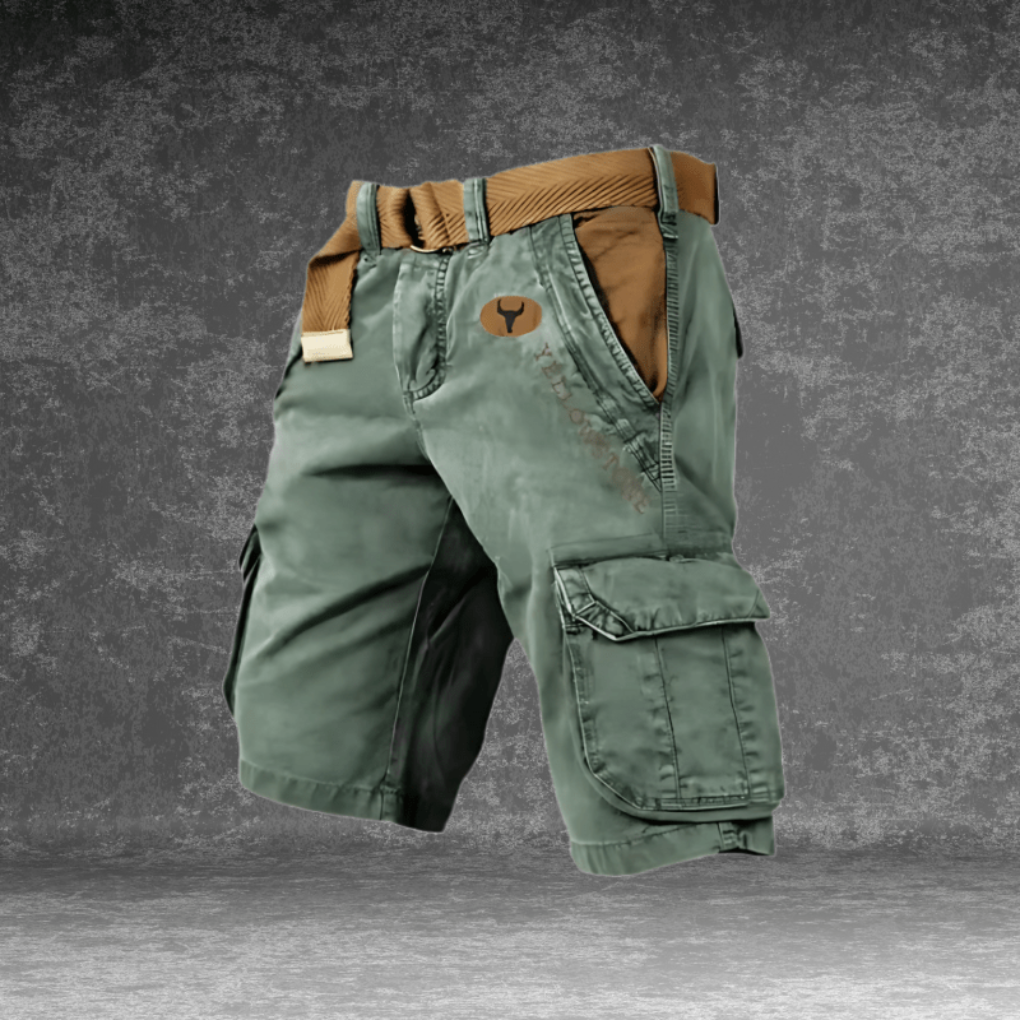 Funksjonelle herre cargo shorts med flere lommer. Perfekt for menn som søker komfort.