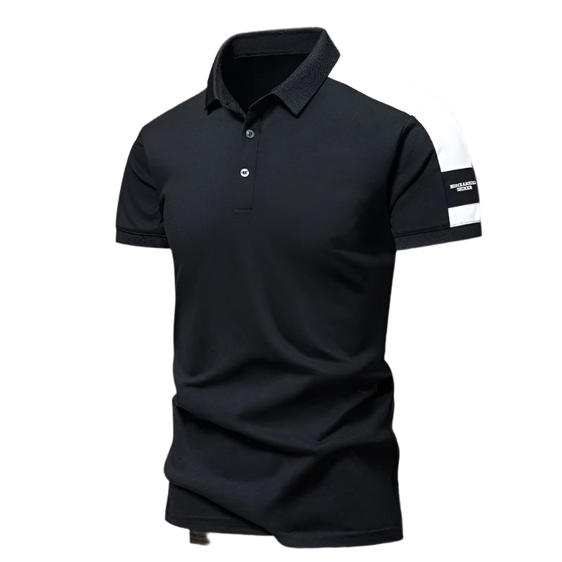 Stilfull herre polo, perfekt basisplagg for en moderne og avslappet sommerlook.
