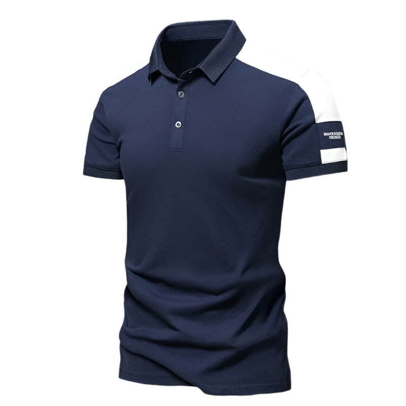 Herre polo i mykt stoff, gir stil og komfort for sommerens anledninger og mote.