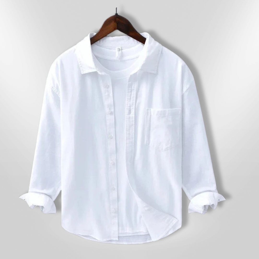 Avslappet passform herre chemise; stilfull menns skjorte for komfortabel sommer- og hverdag.