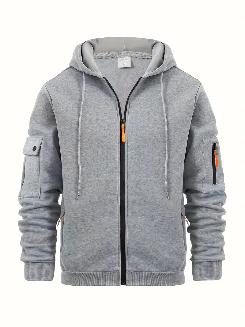 Herre hettegenser i mykt stoff, perfekt for hverdag og fritid. Komfortabel og stilig hoodie for menn.