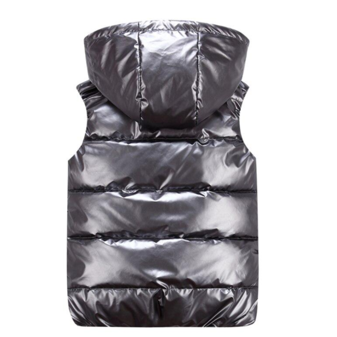 Fritids hettevest til herre, isolert med fokus på komfort og sporty stil.