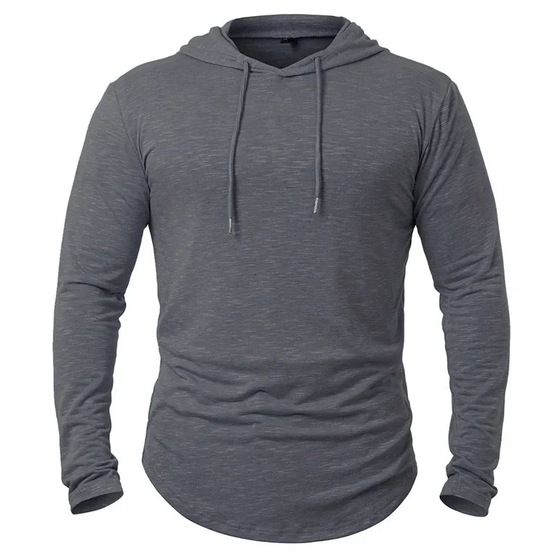 Stilig herre hettegenser i bomullsblanding, perfekt for en casual look eller lett aktivitet.