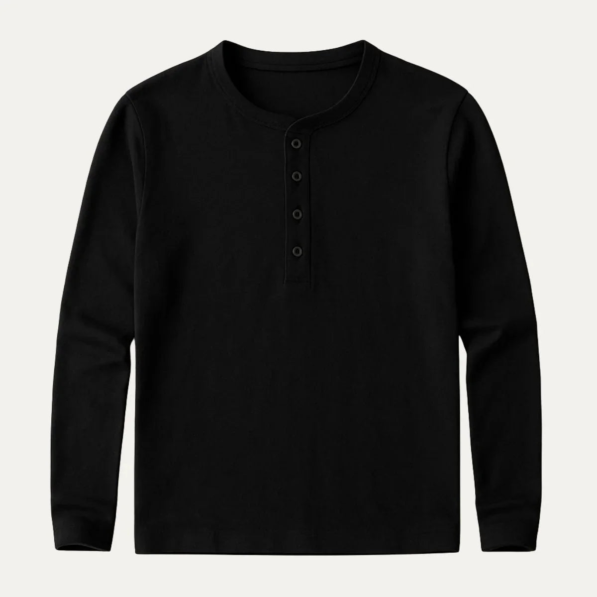 Herrepolo med lange ermer og unik båndkrage i myk bomull. Komfortabel for alle anledninger.