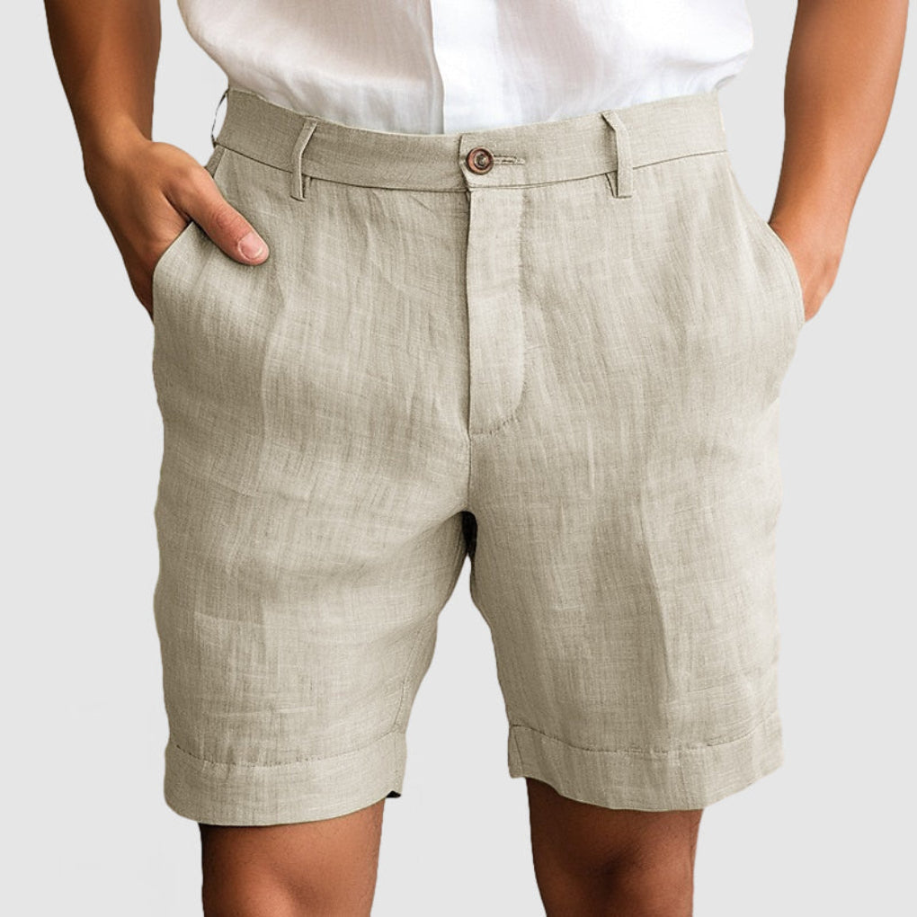 Herre lette avslappede shorts for varmere dager, komfortabel fritid og sommer.