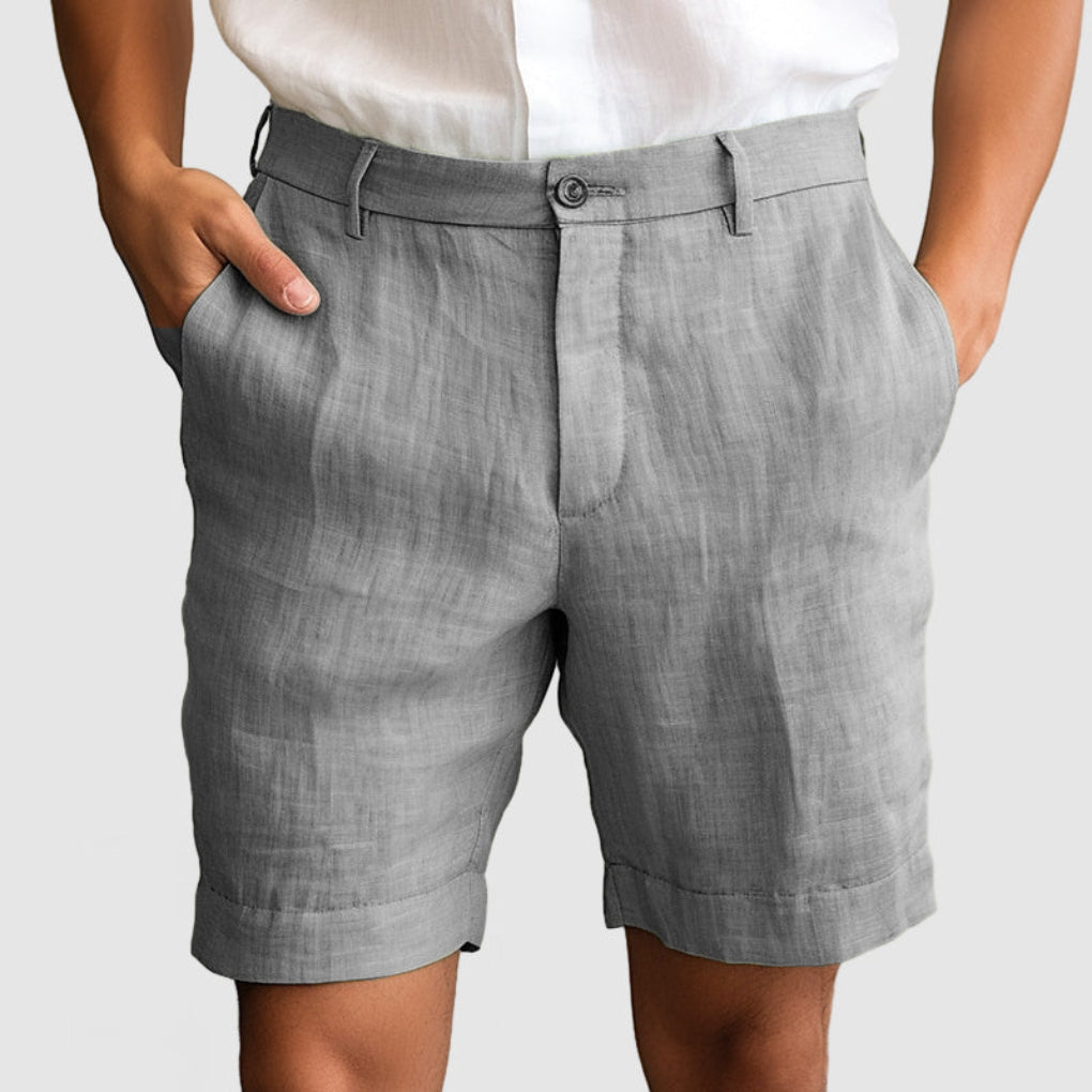 Mørk grå herre avslappede shorts, allsidig for hverdag, sommer og komfortabel fritid.