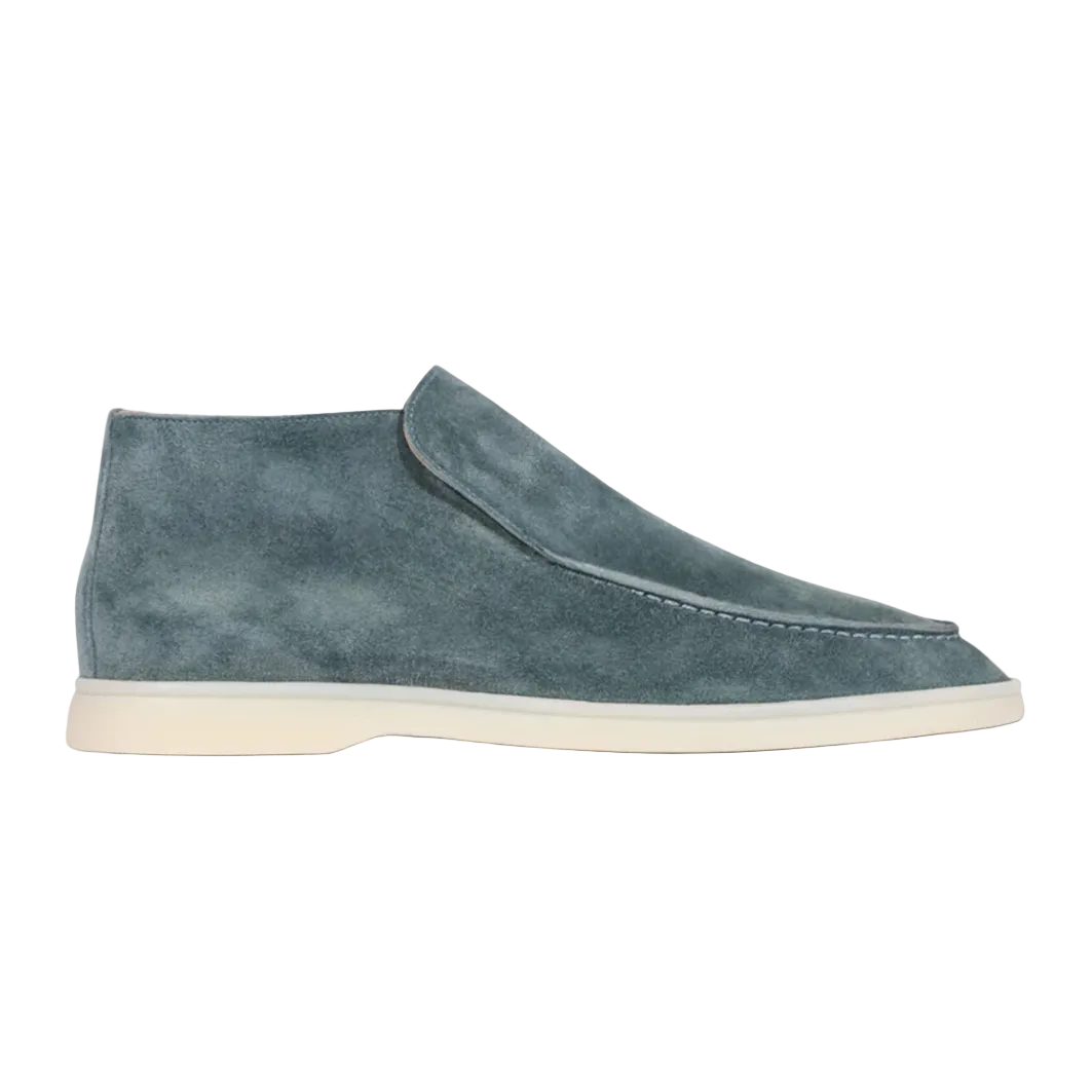 Detaljbilde av loafers-sålen som fremhever komfort og grep for lange dager.