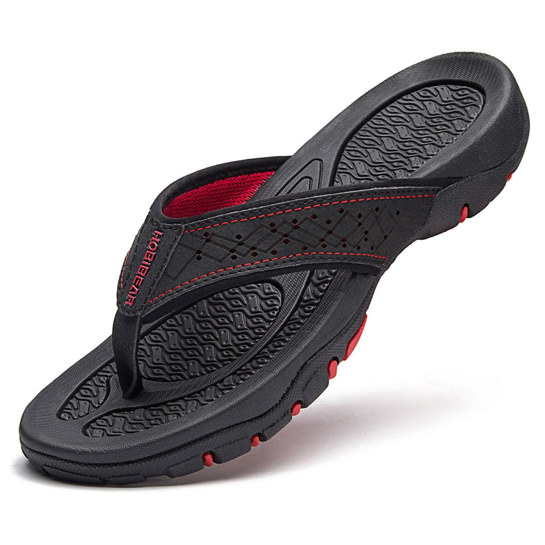 Ortopediske herresandaler med ergonomisk såle. Lindrer fotsmerte, gir komfortabel støtte som sommersko.