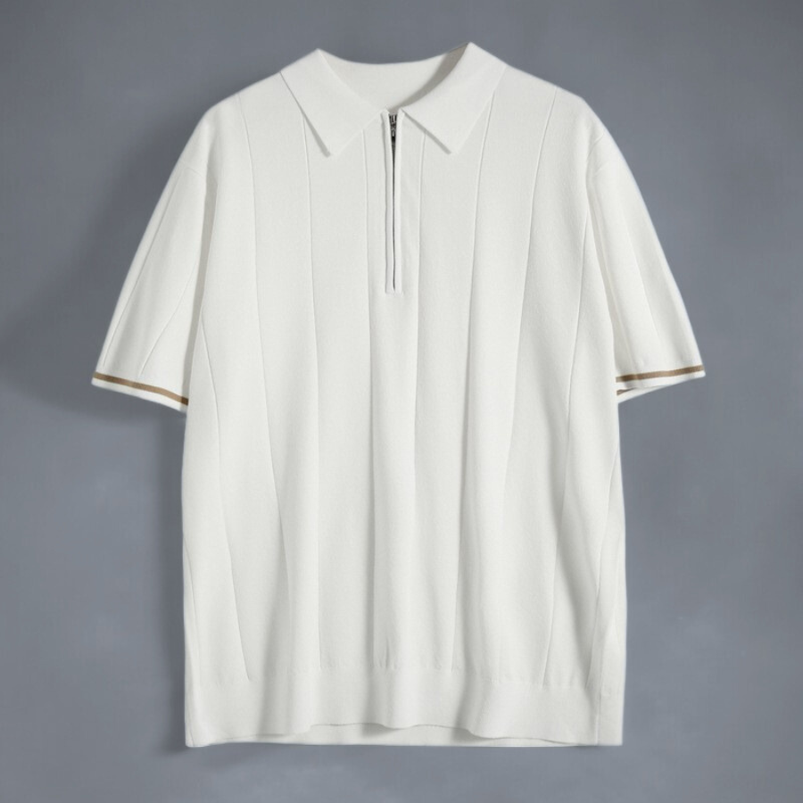 Komfortabel herre polo skjorte i 100% bomull, kortermet. Myk og pustende, perfekt for varme dager.