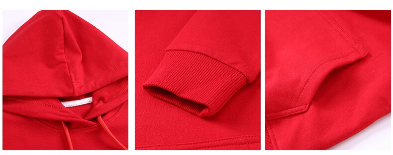 Trendy rød hettegenser med hodeskalleprint for menn. Perfekt for urban stil.