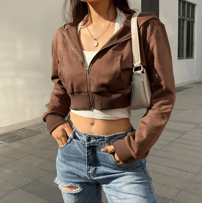 Rosa herre hettegenser med glidelås, trendy for hverdag og trening.