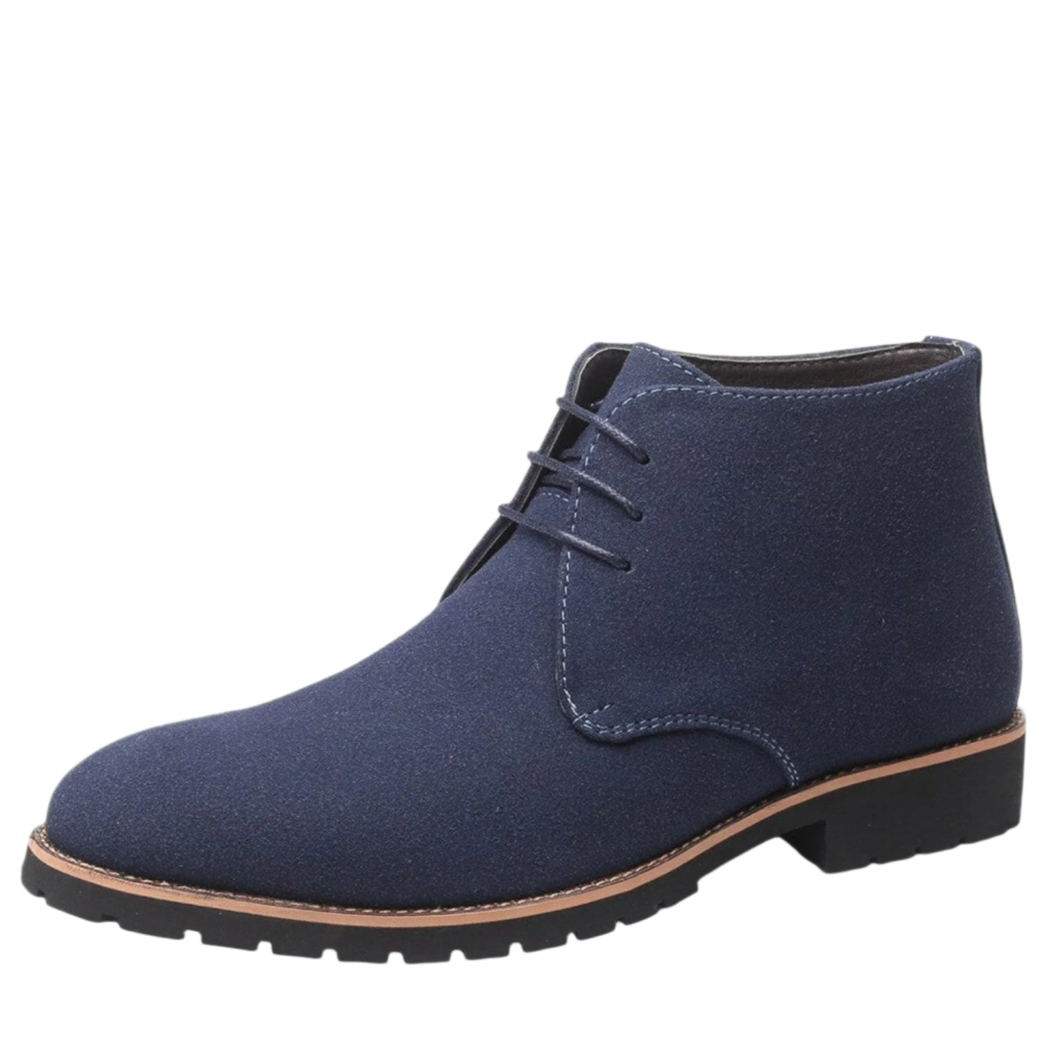 Herre slip-on bottines i semsket skinn, komfortable og stilsikre hverdagssko for menn.