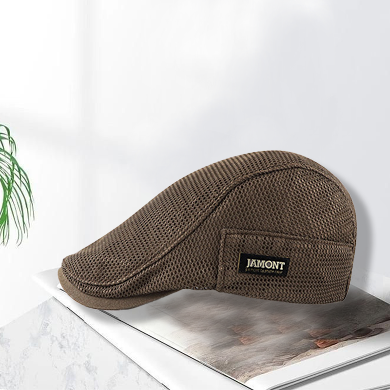 Stilfull herre sommer flat caps, lett og pustende for utendørs bruk.