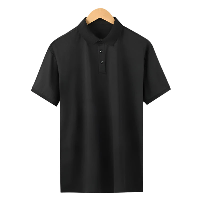Herre sommerpoloskjorte i pustende stoff, perfekt for casual hverdagsbruk og komfortabel stil. Kort erme.