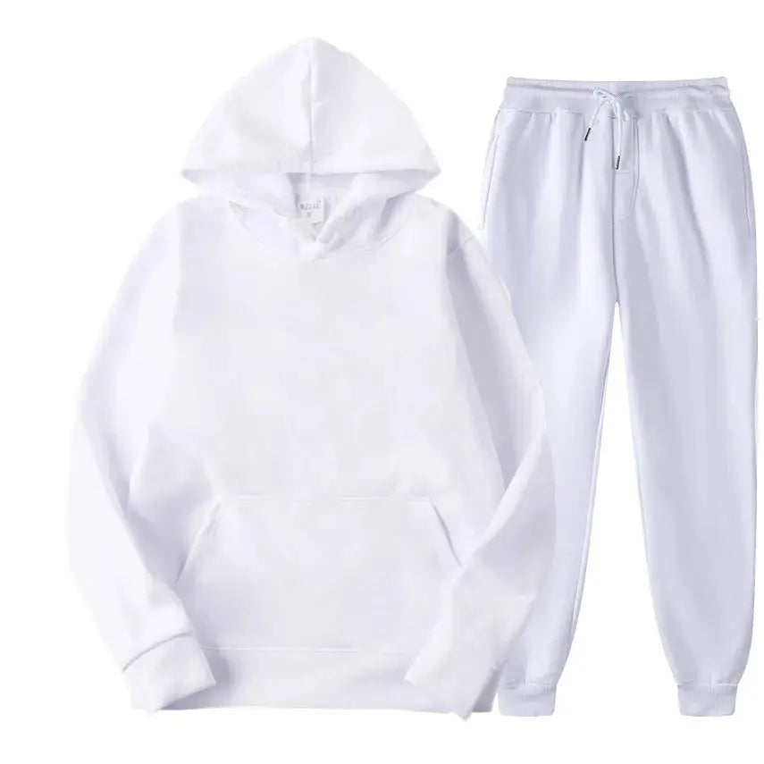Herre to-delt sportsett, komfortabelt joggesett i elastisk stoff, perfekt for aktivitet og fritid, casual stil.