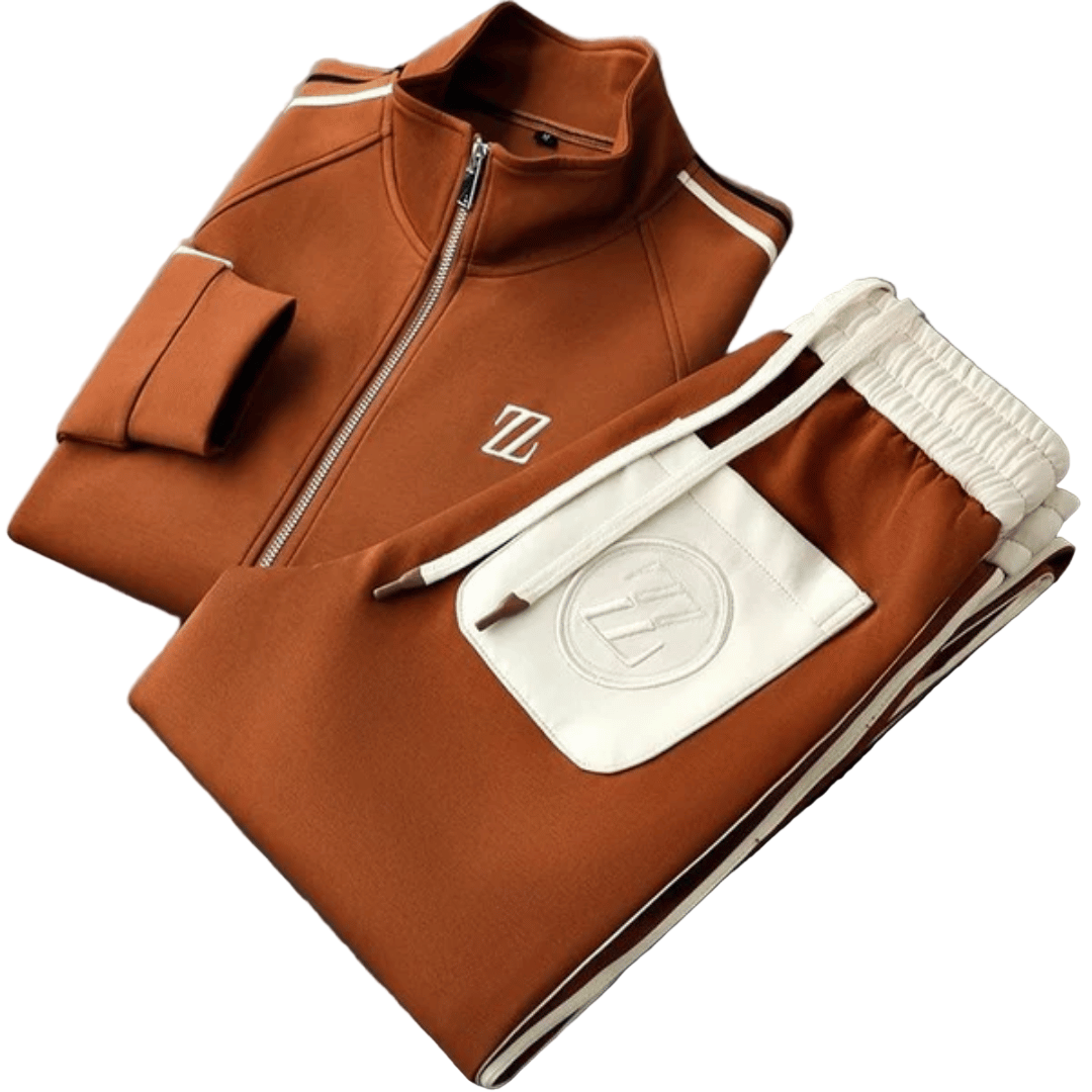 Herre treningsdress i moderne design, perfekt for sport og fritid. Komfortabel joggedress for menn.