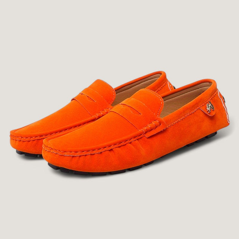 Høstklar: varme herremoccasiner med mykt fôr og slitesterk gummisåle, en komfortabel slip-on for kalde dager.