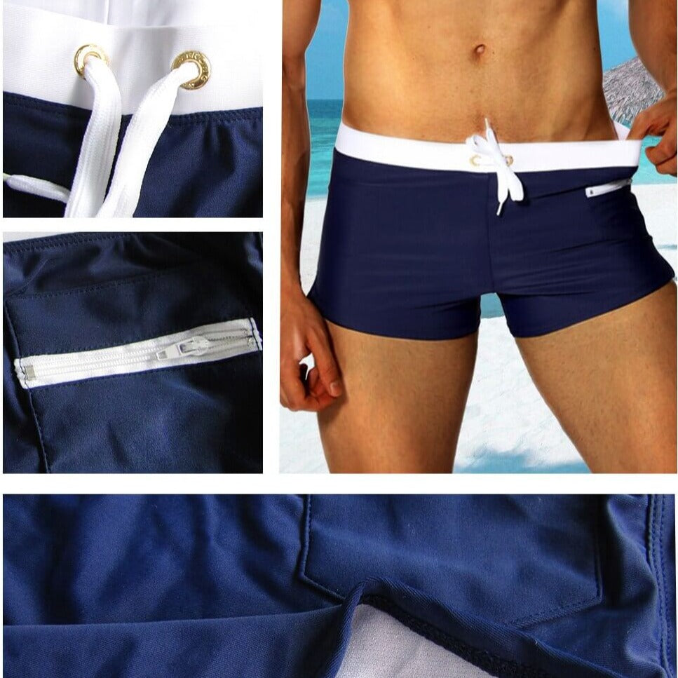 Boardshorts for menn i lett stoff, ideell for svømming og alle vannsporter.