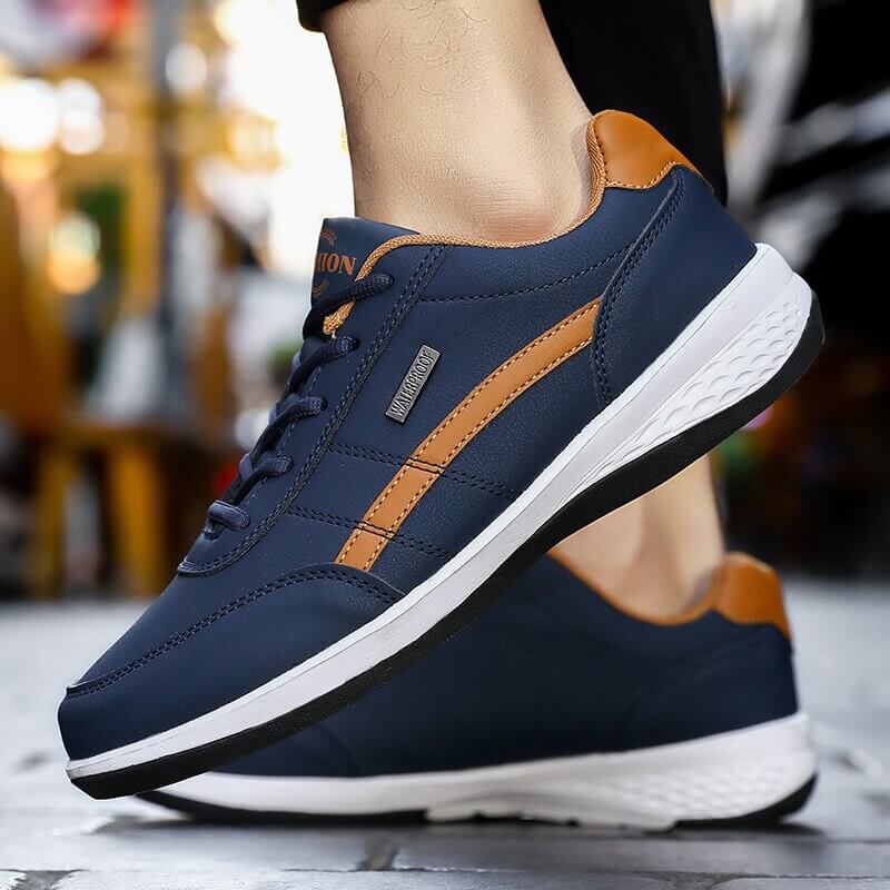 Komfortabel herre joggesko, ergonomisk design og fleksibel såle for aktive menn