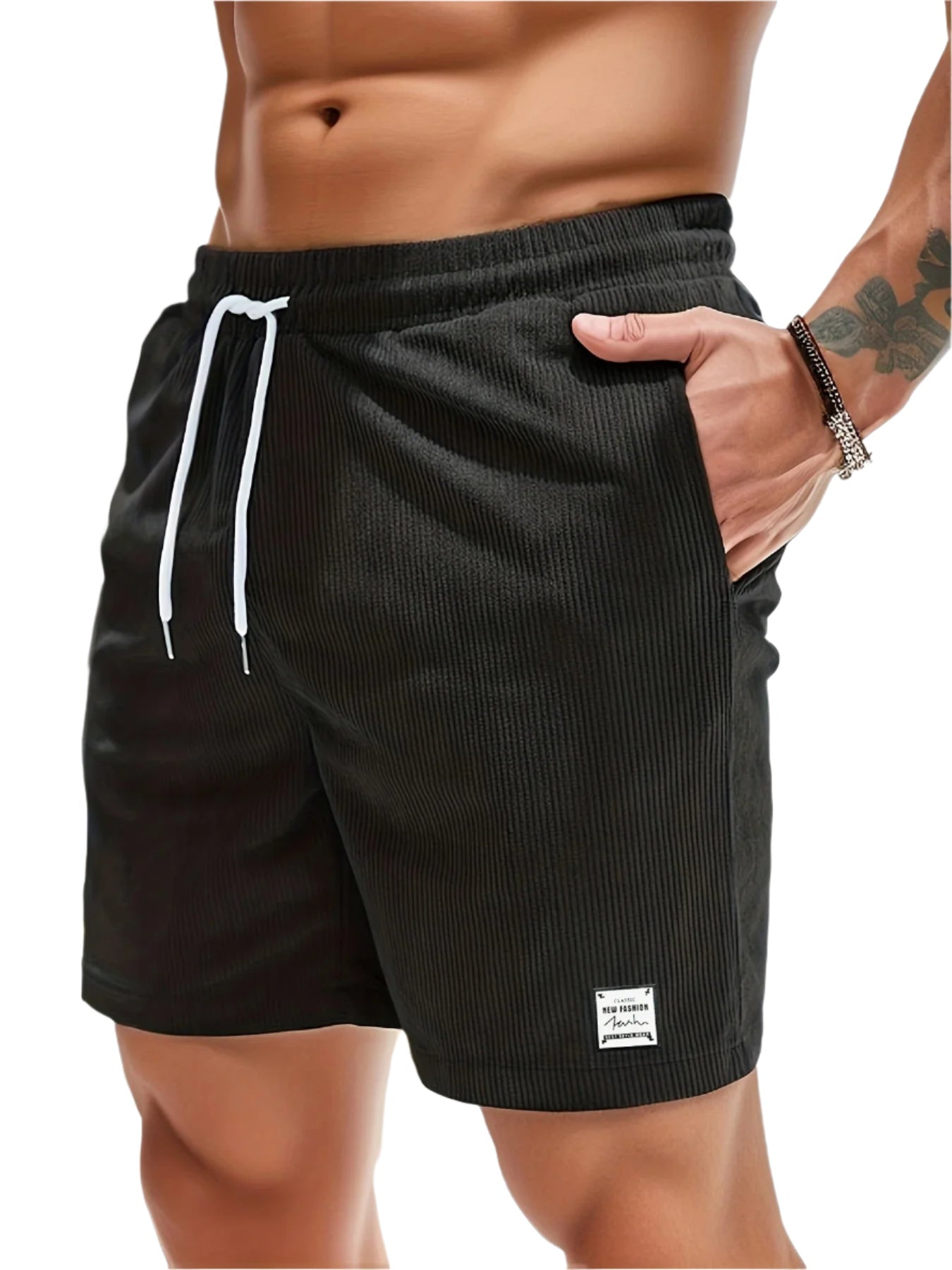 Herreshorts med elastisk midje for optimal komfort og stil. Perfekt som sommershorts til fritid.