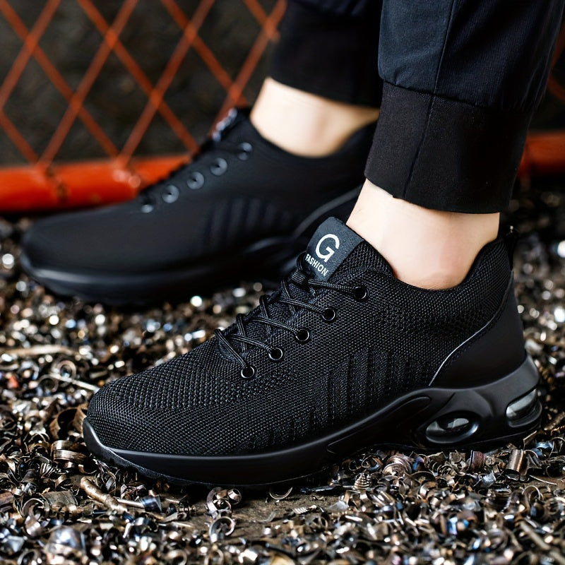 Moderne vernesko for menn: Stilren herresneaker med sikker stålhette, fremmer både stil og funksjon.
