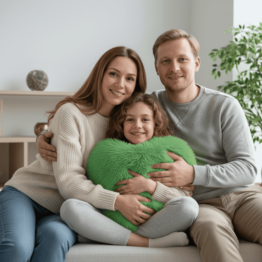 Moderne hjerteformet pute som løfter hjemmedekoren. En stilfull dekorasjonspute for ethvert rom.