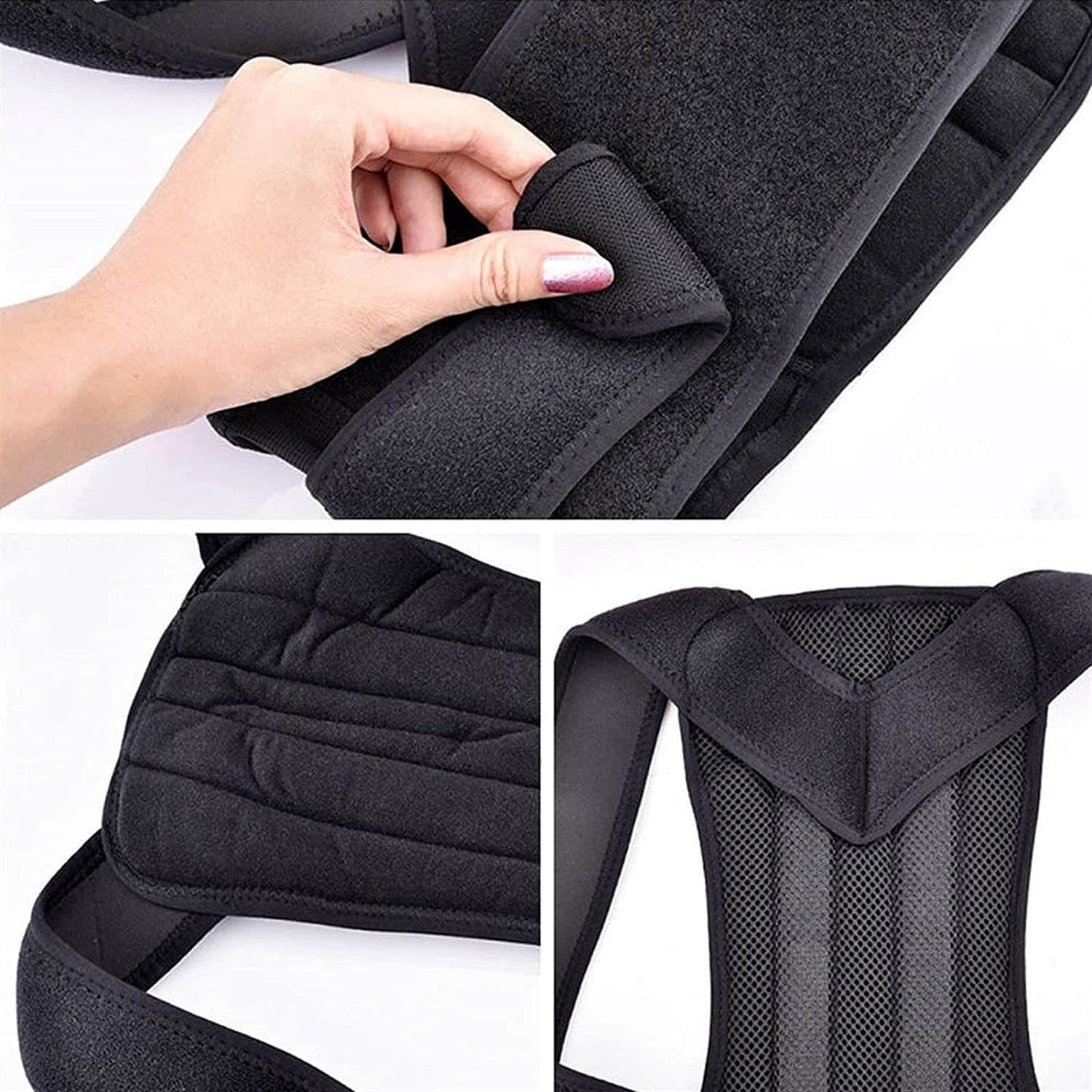 Pustende holdningsvest som gir støtte og komfort for en sunn rygg. Ideell for daglig bruk, unisex.