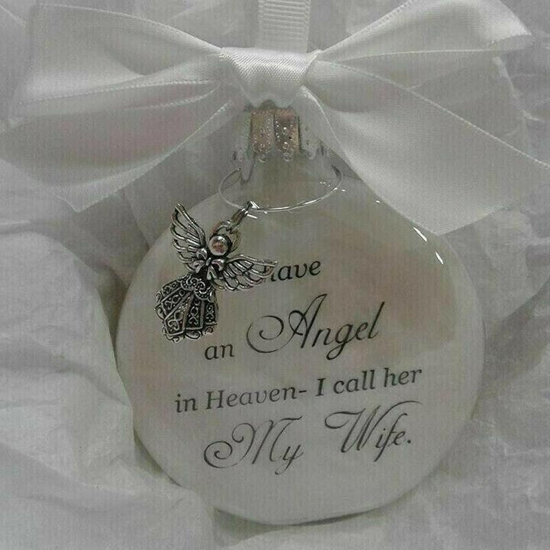 Himmelsk engel ornament, en spesiell julegave for minner.