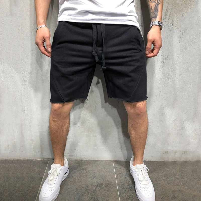Behagelig blå herre shorts for hverdag. Casual stil perfekt for varme dager.