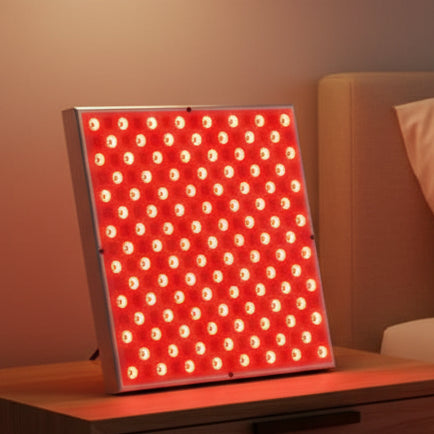 Rødt lys terapi LED panel for hudforyngelse. Reduserer rynker og forbedrer hudens utseende.