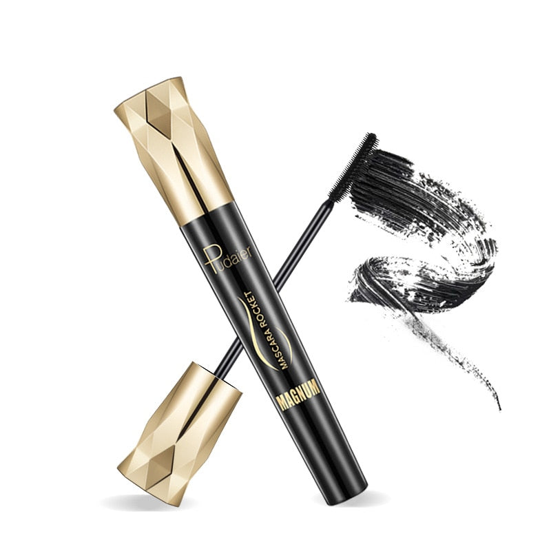 Intens svart mascara for ekstrem vippelengde og volum, vannfast øyesminke.