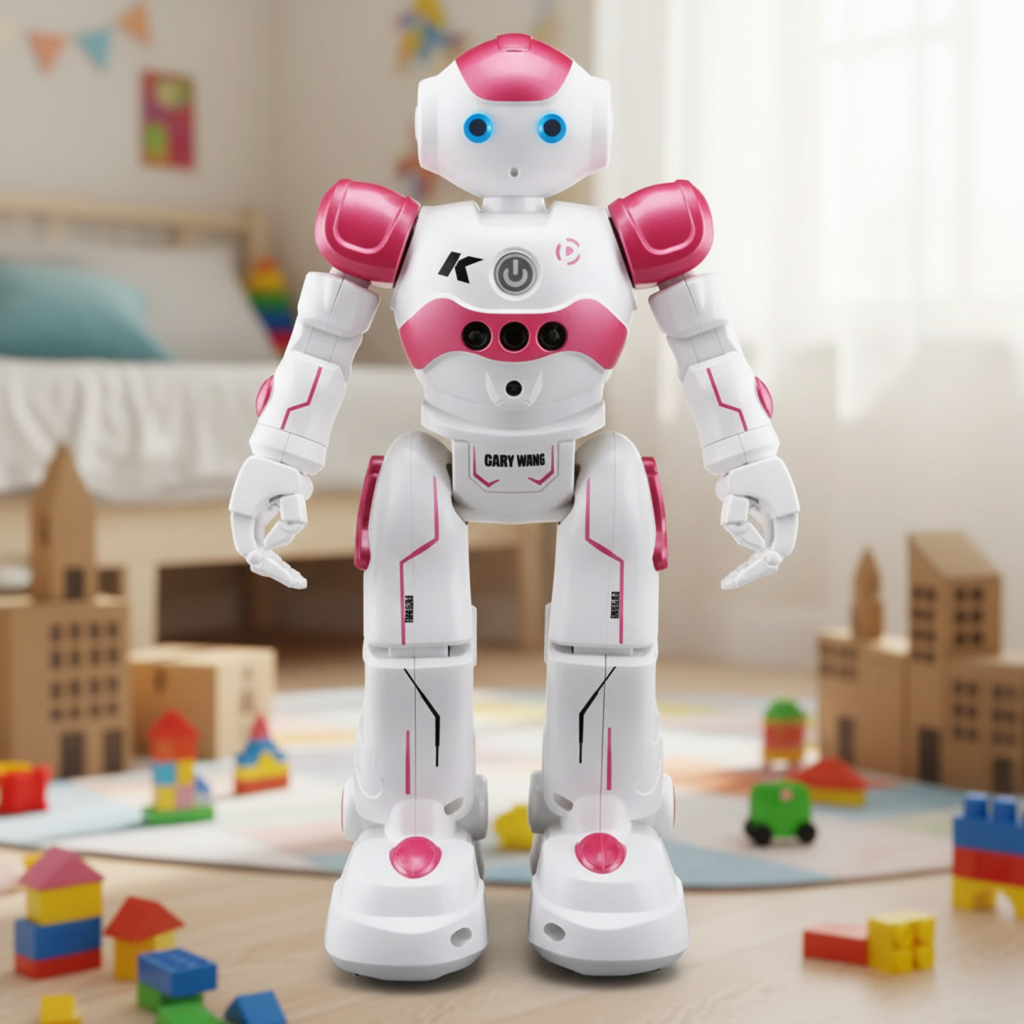 Elektronisk læringsrobot, perfekt gave for barn. Interaktiv robotlek for utdanning og kreativitet.