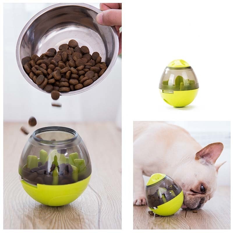 Hundeaktivitet: Interaktiv materball som holder hunden engasjert og mentalt aktiv med matdispenser.