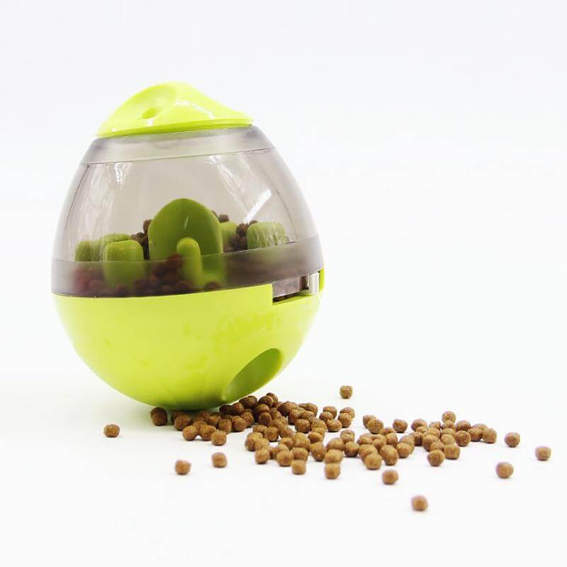 Rosa materball for hund, fremmer mental stimulering og sunn spisevane hos hunden.