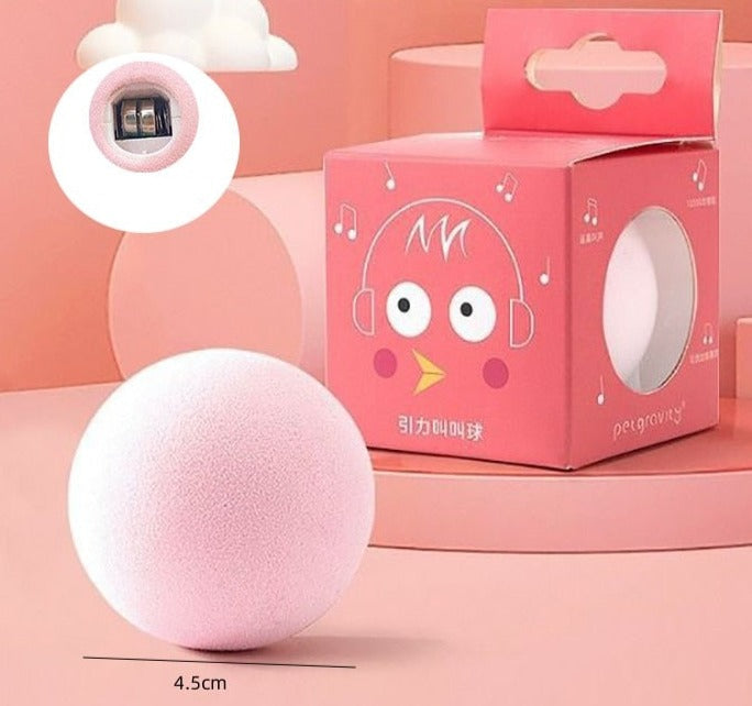 Automatisk ball for katter, smart design for timer med lek, kjæledyrvennlig