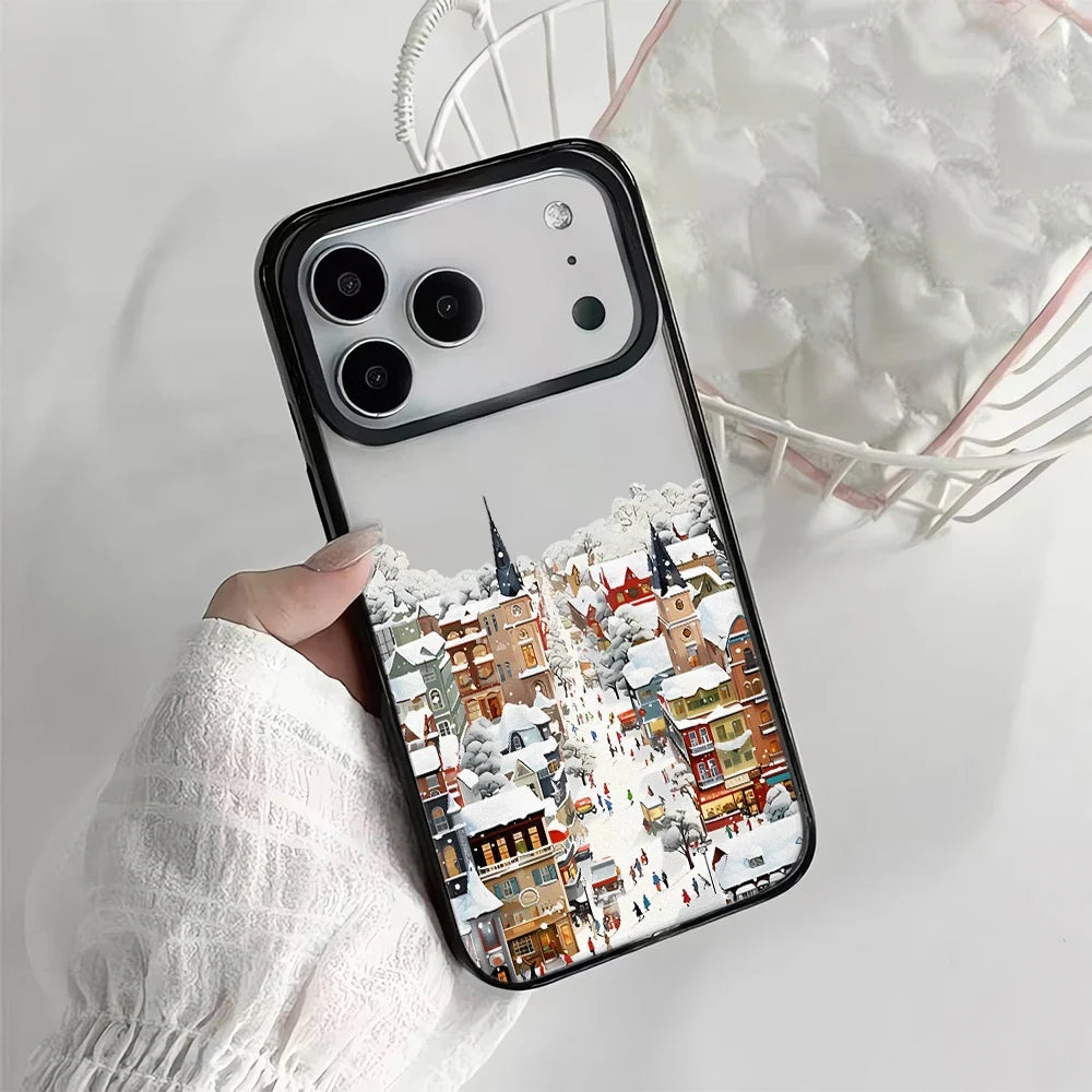 Støtsikkert iPhone deksel med snøutsikt, funksjonell beskyttelse med vakkert utseende.