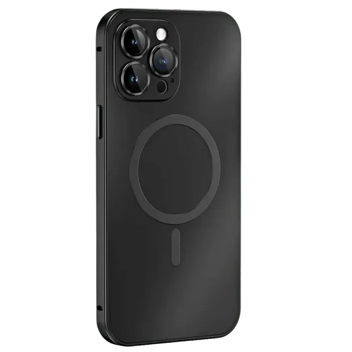 Moderne metalldeksel til iPhone, forbedrer telefonens utseende med stilren beskyttelse.